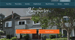 Desktop Screenshot of newporterapartmentliving.com